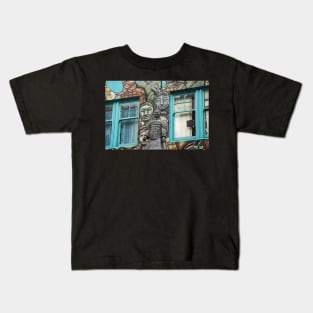 Two blue windows. Kids T-Shirt